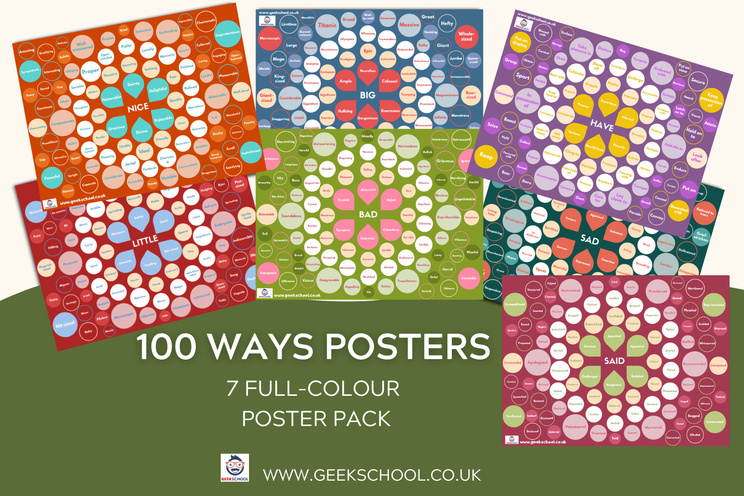 100 ways to poster pack mockup
